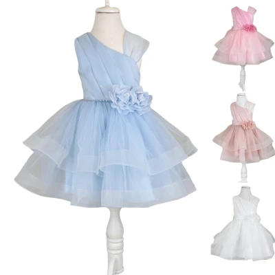 PRİNCESS 4369 3-7Y ÖNÜ TAŞ ÇİÇEKLİ ABİYE