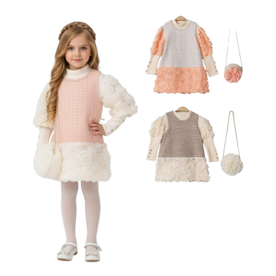 SEA 12244 3-6Y ÇANTALI KIZ ELBİSE