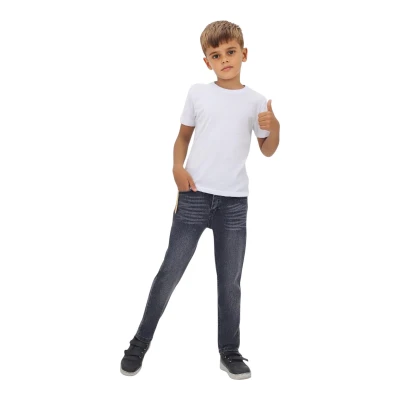 TATİ 1175-2 5-8Y GRİ YIPRATMA KOT PANTOLON