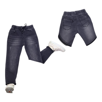 TATİ 1495-2 5-8Y LİKRALI PAÇA LASTİKLİ KOT PANTOLON