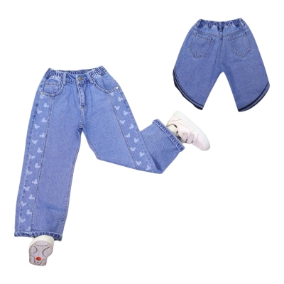 TATİ 1617-2 9-12Y MAVİ MİKİ LAZERLİ KIZ PANTOLON