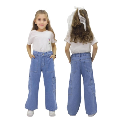 TATİ 6741 6-10Y KOM CEP BUZ MAVİ PANTOLON