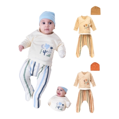 VOVİDO 2726 0-3AY ALT ÇİZGİLİ TAKIM
